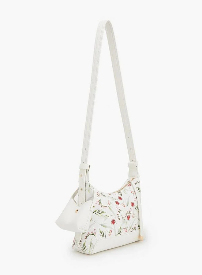 Flora Bella By Shoexpress Shoulder Bag With Detachable Shoulder Strap